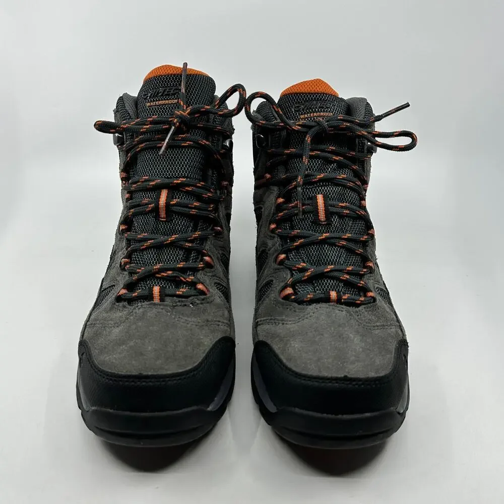 Hi Tec Boots Mens 7.5 Gray Waterproof Hiking Shoe Trail Outdoor Utility Gorpcore